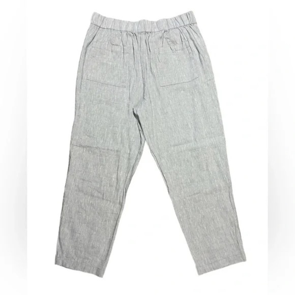 Lou & Grey Crosshatch Softstretch Linen Pants - Picture 4 of 9